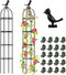Klimplanten Obelisk Set van 2- Verstelbare hoogte tot 145 cm - Plant Ondersteuning - Inclusief Plant Clips