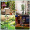 Klimplanten Obelisk Set van 2- Verstelbare hoogte tot 145 cm - Plant Ondersteuning - Inclusief Plant Clips