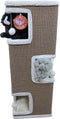 Klimtoren sisal 4-gaats 100 cm taupe/creme