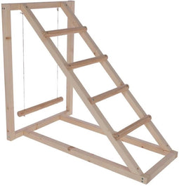 Klimtoren voor kippen - KERBL - 85 x 55 x 76 cm - Met schommel - Robuuste ladder
