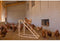 Klimtoren voor kippen - KERBL - 85 x 55 x 76 cm - Met schommel - Robuuste ladder