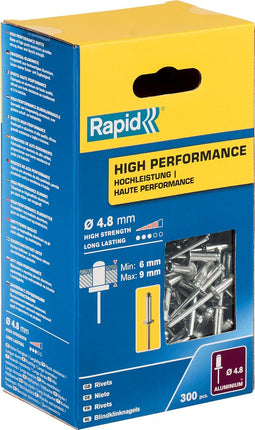 Klinknagels Rapid 5001436 Ø 4,8 x 12 mm