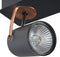 KLIP - Wandlamp 2 spots - Zwart - Metaal