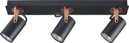 KLIP - Wandlamp 3 spots - Zwart - Metaal