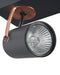 KLIP - Wandlamp 3 spots - Zwart - Metaal