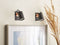 KLIP - Wandlamp set van 2 - Zwart - Metaal