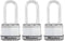 MasterLock M1EURTRILH - Hangsloten Excell - Set van 3 - 45mm - O8mm - Gelijksluitend