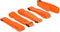 Klittenband haak-en-lus bevestigingsmiddelen L 300 mm x B 20 mm 5 stuks met lus oranje