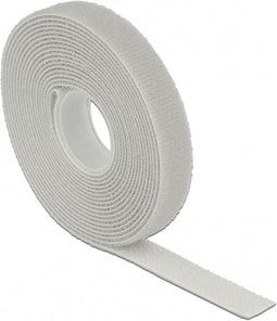 Klittenband rol 13mm / grijs (3 meter)