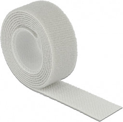 Klittenband rol 20mm / grijs (1 meter)