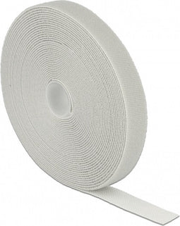 Klittenband rol 20mm / grijs (10 meter)