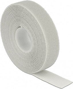 Klittenband rol 20mm / grijs (3 meter)