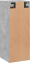 vidaXL - Wandkast - 34,5x34x90 - cm - bewerkt - hout - betongrijs