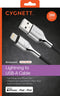 Cygnett Armoured - USB-A naar Lightning Kabel - 3m - Fast Charging 2.4A - Zwart