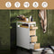 SoBuy BZR54-WN - Badkamer Kast - Ruimtebesparende Trolley met 3 Laden - Wit