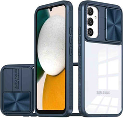 imoshion Hoesje Geschikt voor Samsung Galaxy A34 (5G) Hoesje - imoshion Camslider Backcover - Donkerblauw