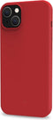 Celly Cromo Siliconen hoesje - Geschikt voor Apple iPhone 15 - TPU Back Cover - Microfiber - Rood