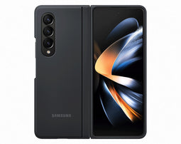 Samsung Galaxy Z Fold4 - Slim Standing Cover - Zachte silicone - Zwart