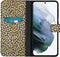iMoshion Hoesje Geschikt voor Samsung Galaxy S21 Hoesje Met Pasjeshouder - iMoshion Design Softcase Bookcase - Goud / Zwart / Allover de luxe
