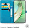 iMoshion Hoesje Geschikt voor Motorola Edge 40 Hoesje Met Pasjeshouder - iMoshion Mandala Bookcase - Turquoise