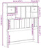 vidaXL - Hoofdbord - met - opbergruimte - 90 - cm - massief - grenenhout