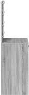 vidaXL - Kaptafel - met - LED-verlichting - - - Grijs - Sonoma - 50x41x135 - cm