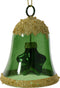 Klok glas l6.2b6.2h7.5 cm dengroen kerst