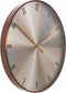 Klok Ipera Koper - Metaal Koper - 0x74x74cm (hxbxd) - Light & Living