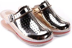 Klompen Dames – Werkschoenen – Geveerd – Goud – Maat 39