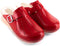Klompen Dames – Werkschoenen – Geveerd – Rood – Maat 37