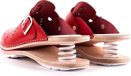 Klompen Dames – Werkschoenen – Geveerd – Rood – Maat 44