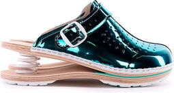 Klompen Dames – Werkschoenen – Geveerd – Turquoise – Maat 37