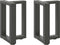 vidaXL - Salontafelpoten - 2 - st - T-vormig - 28x25x(42-43) - cm - staal - antraciet