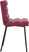 vidaXL - Eetkamerstoelen - 2 - st - fluweel - wijnrood