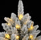 vidaXL - Kunstkerstboom - met - 300 - LED's - en - sneeuw - 180 - cm