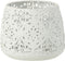 J-Line kaarshouder Oosters - metaal/glas - wit - small - 2 stuks