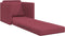 vidaXL - Vloersofa - Bed - 2-in-1 - Bordeauxrood - 74x77x81 - cm - Stof