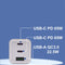 Ewent EW1323 - Oplader - 65W Power Delivery 3.0 Quick Charge 3.0 - Wit
