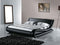 AVIGNON - Futon tweepersoonsbed - Zwart - 180 x 200 cm - Leer