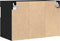 vidaXL - TV - Wandkasten - met - LED-verlichting - 2 - stuks - Zwart - Eiken - 60x30x40 - cm
