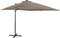 vidaXL - Zweefparasol - met - paal - en - LED-verlichting - 300 - cm - bordeauxrood