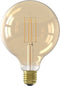 Calex Filament LED Lamp - G125 Vintage Lichtbron - E27 - Goud - Warm Wit Licht - Dimbaar