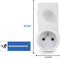 Perel Schemerschakelaar - instelbaar - detectiehoek 160° detectiebereik 9 m 230 V 1.5 A 300 W Franse aarding type E wit