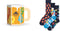 Happy Socks 3-Pack Beer Glass Socks Gift Set - Dames - Navy (3-pack)