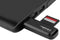 Natec Scarab 2 - SD/Micro SD-kaartlezer - USB 3.0 - Zwart