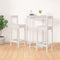 vidaXL - Barstoelen - 2 - st - 40x41,5x112 - cm - massief - grenenhout - wit