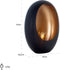 Richmond Tafellamp Lina groot (Black/gold)