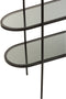 J-Line rek 3 Niveaus - metaal/glas - zwart