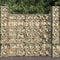 vidaXL - Schanskorfmuur - met - deksel - 600x50x200 - cm - gegalvaniseerd - staal