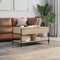 vidaXL - Salontafel - 100x50x50 - cm - bewerkt - hout - en - metaal - sonoma - eiken
